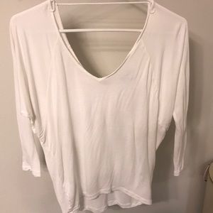 Express- White long sleeve w/ open back